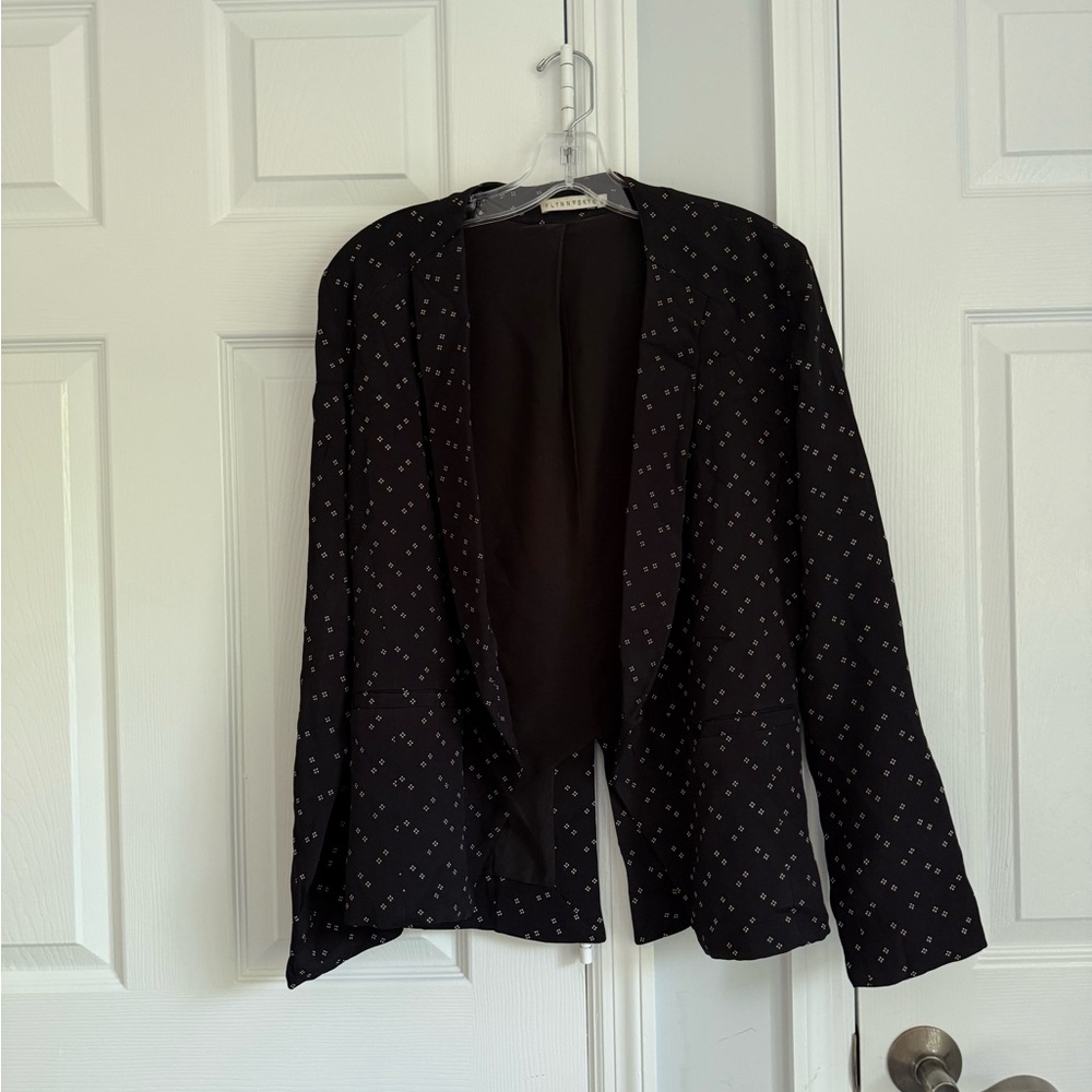 Flynn Skye Black and White Patterned Blazer